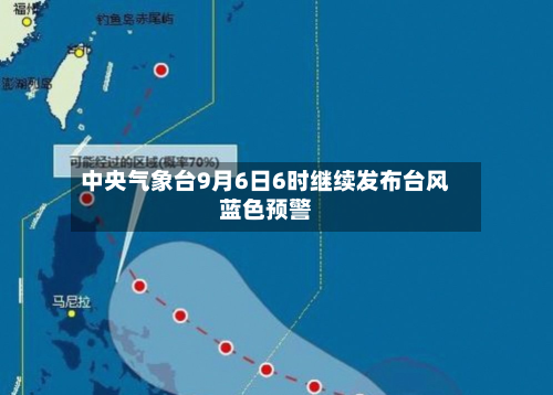 中央气象台9月6日6时继续发布台风蓝色预警-第3张图片