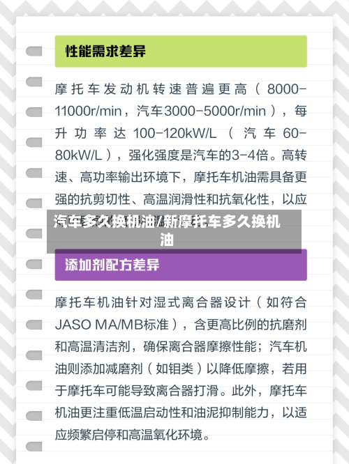 汽车多久换机油/新摩托车多久换机油-第2张图片