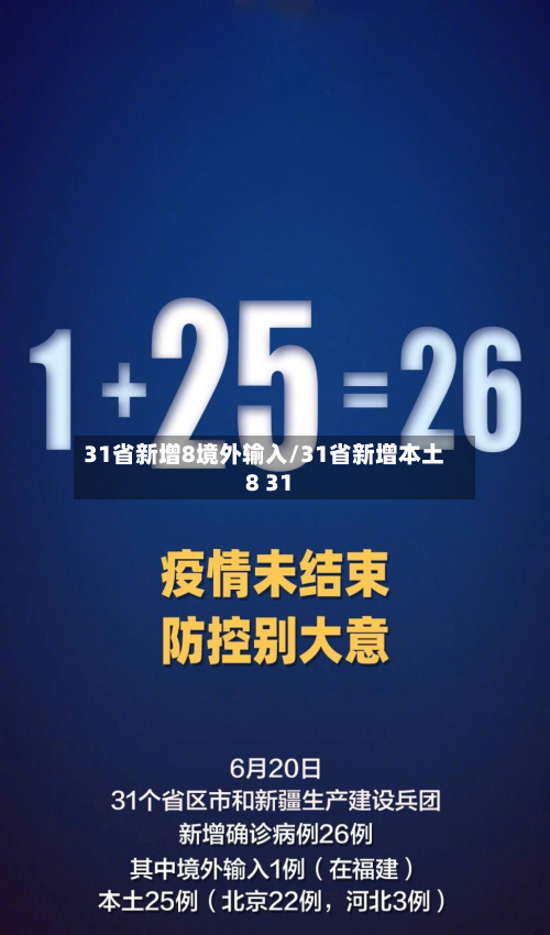 31省新增8境外输入/31省新增本土8 31
