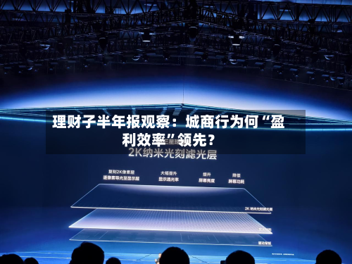 理财子半年报观察：城商行为何“盈利效率	”领先？-第2张图片