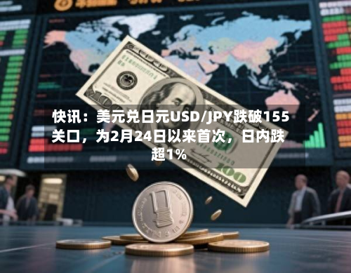 快讯：美元兑日元USD/JPY跌破155关口，为2月24日以来首次，日内跌超1%-第1张图片