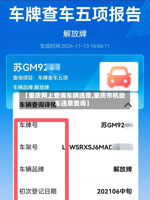 【重庆网上查询车辆违章,重庆市机动车违章查询】