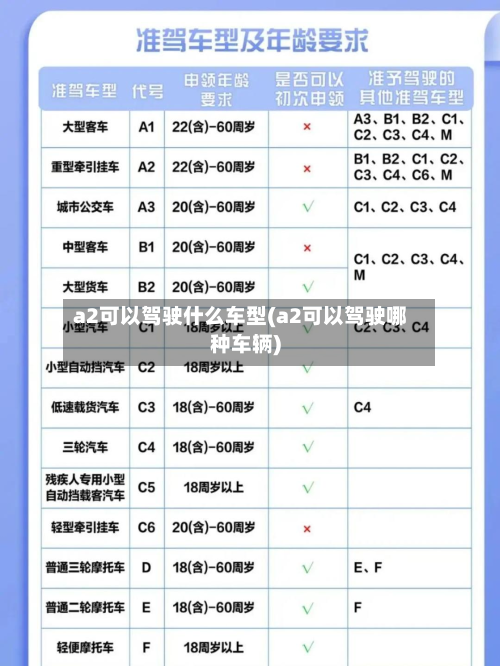 a2可以驾驶什么车型(a2可以驾驶哪种车辆)-第2张图片