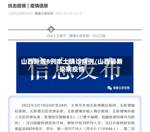 山西新增8例本土确诊病例/山西最新染病疫情-第2张图片