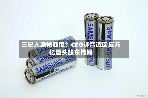 三星入股帕西尼？CEO许晋诚回应万亿巨头股东传闻
