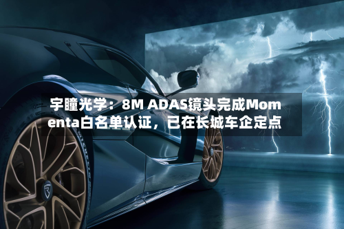 宇瞳光学：8M ADAS镜头完成Momenta白名单认证，已在长城车企定点