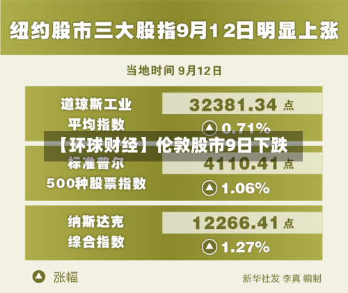 【环球财经】伦敦股市9日下跌