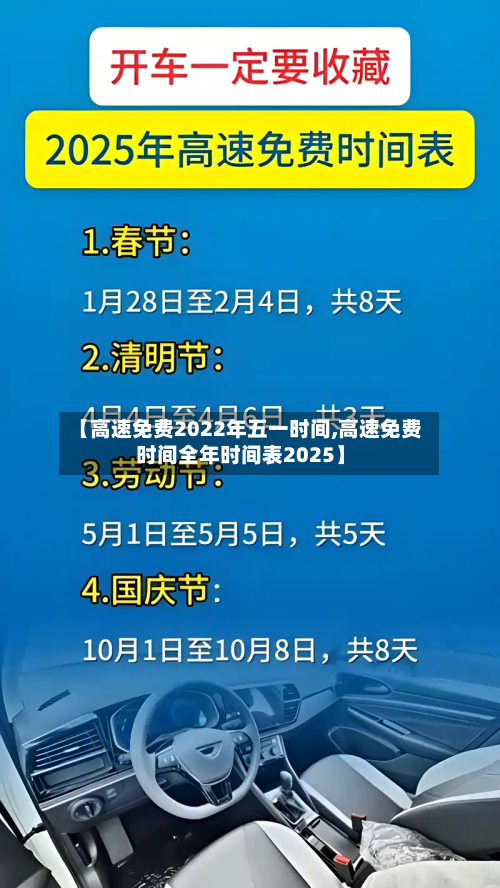 【高速免费2022年五一时间,高速免费时间全年时间表2025】-第2张图片