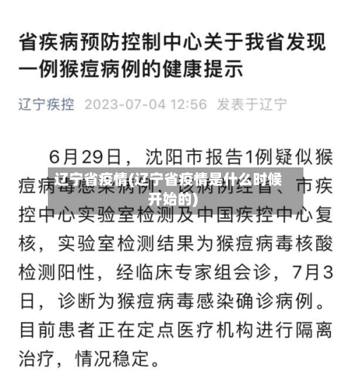 辽宁省疫情(辽宁省疫情是什么时候开始的)