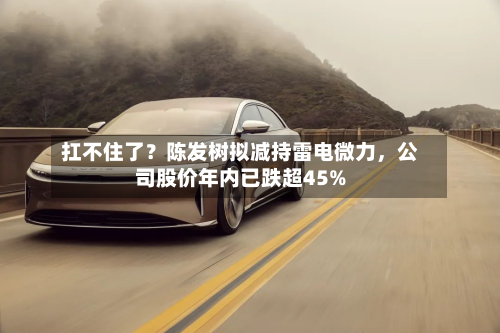 扛不住了？陈发树拟减持雷电微力，公司股价年内已跌超45%-第3张图片
