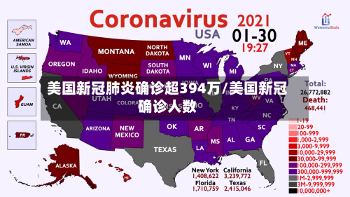 美国新冠肺炎确诊超394万/美国新冠确诊人数