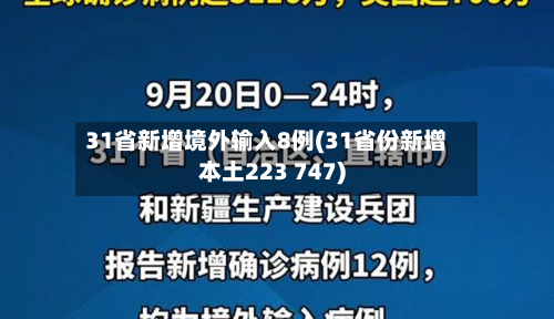 31省新增境外输入8例(31省份新增本土223 747)