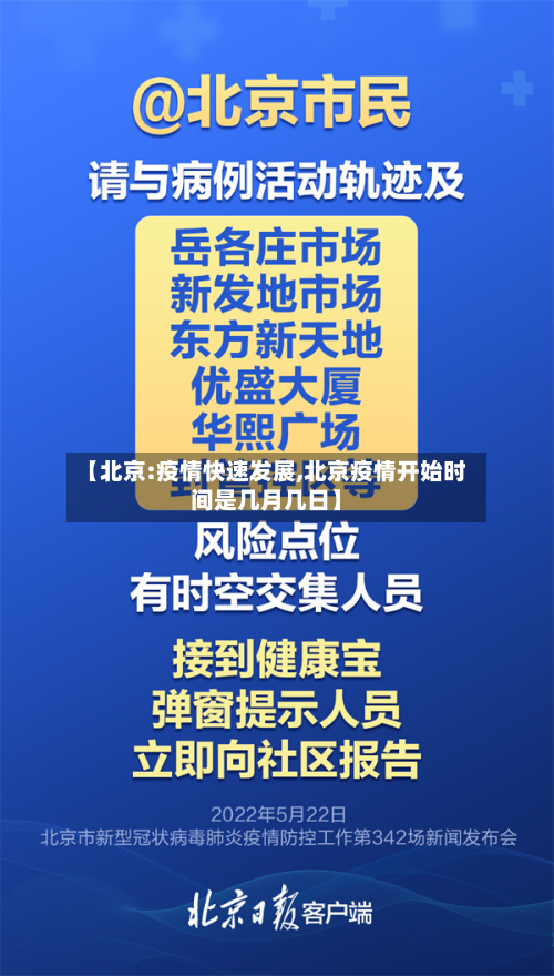 【北京:疫情快速发展,北京疫情开始时间是几月几日】