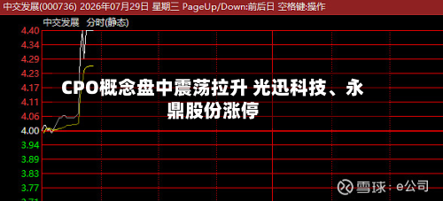 CPO概念盘中震荡拉升 光迅科技、永鼎股份涨停-第2张图片