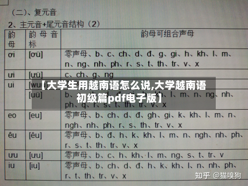 【大学生用越南语怎么说,大学越南语初级篇pdf电子版】