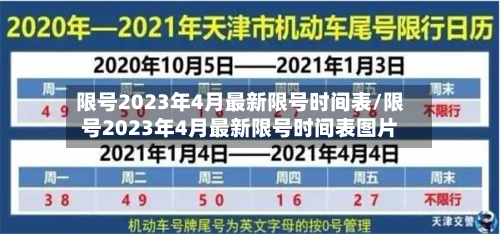 限号2023年4月最新限号时间表/限号2023年4月最新限号时间表图片-第3张图片