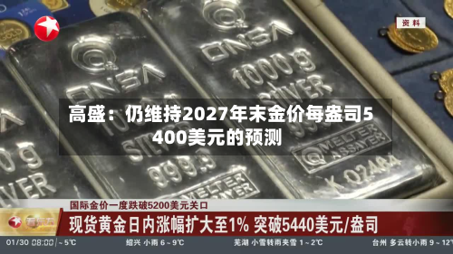 高盛：仍维持2027年末金价每盎司5400美元的预测