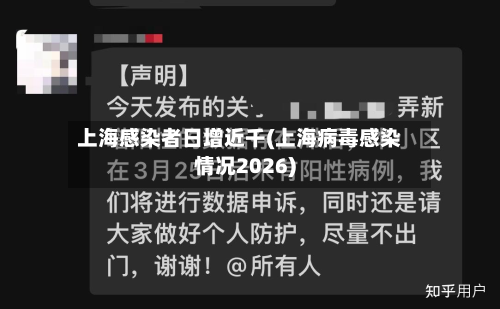 上海感染者日增近千(上海病毒感染情况2026)