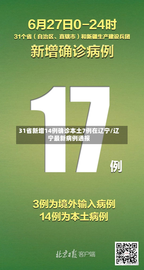 31省新增14例确诊本土7例在辽宁/辽宁最新病例通报
