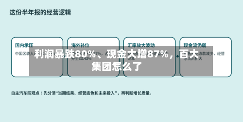 利润暴跌80%、现金大增87%	，百大集团怎么了-第3张图片