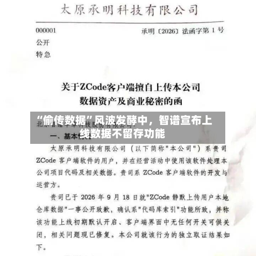 “偷传数据	”风波发酵中，智谱宣布上线数据不留存功能-第3张图片