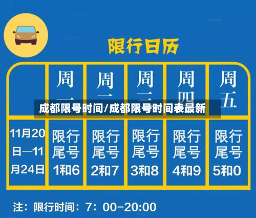 成都限号时间/成都限号时间表最新