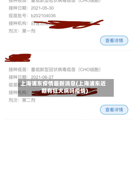 上海浦东疫情最新消息(上海浦东近期有狂犬病吗疫情)