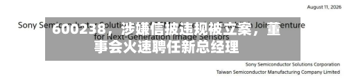 600238，涉嫌信披违规被立案，董事会火速聘任新总经理-第3张图片