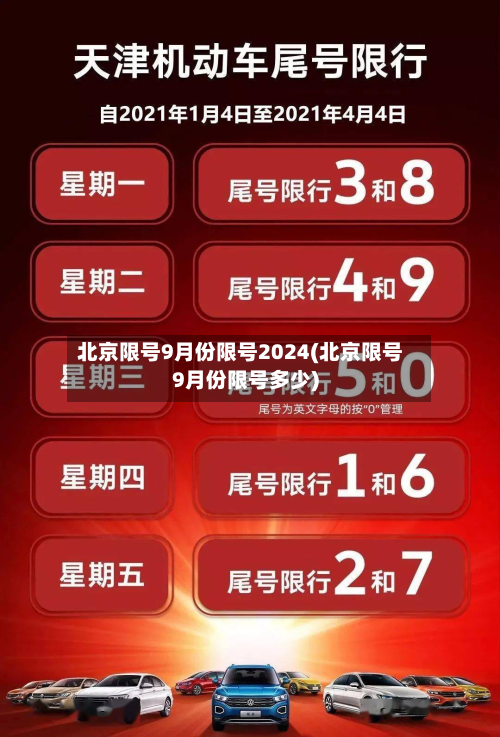 北京限号9月份限号2024(北京限号9月份限号多少)