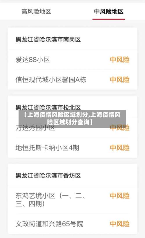 【上海疫情风险区域划分,上海疫情风险区域划分查询】-第2张图片