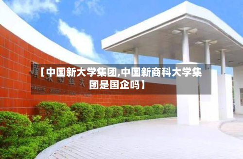 【中国新大学集团,中国新商科大学集团是国企吗】