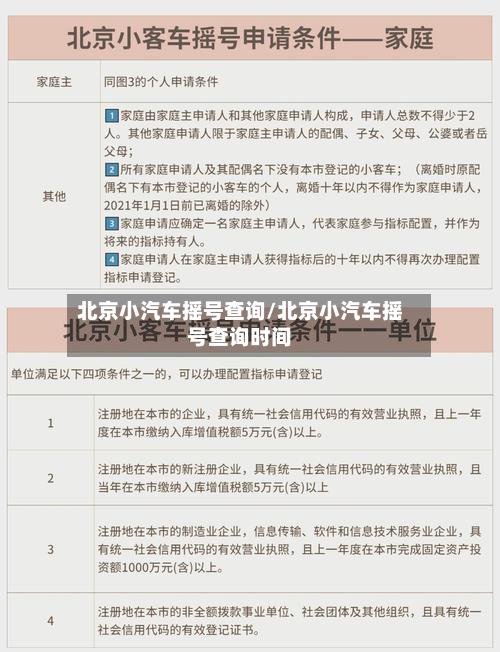 北京小汽车摇号查询/北京小汽车摇号查询时间-第3张图片