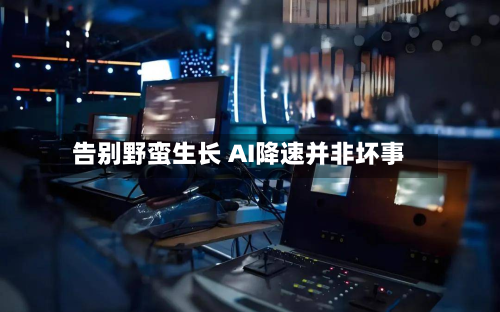 告别野蛮生长 AI降速并非坏事