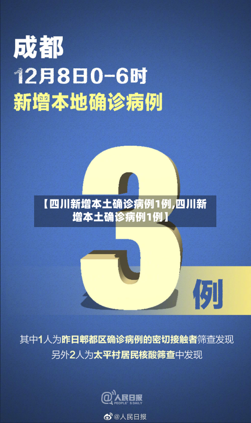【四川新增本土确诊病例1例,四川新增本土确诊病例1例】-第2张图片