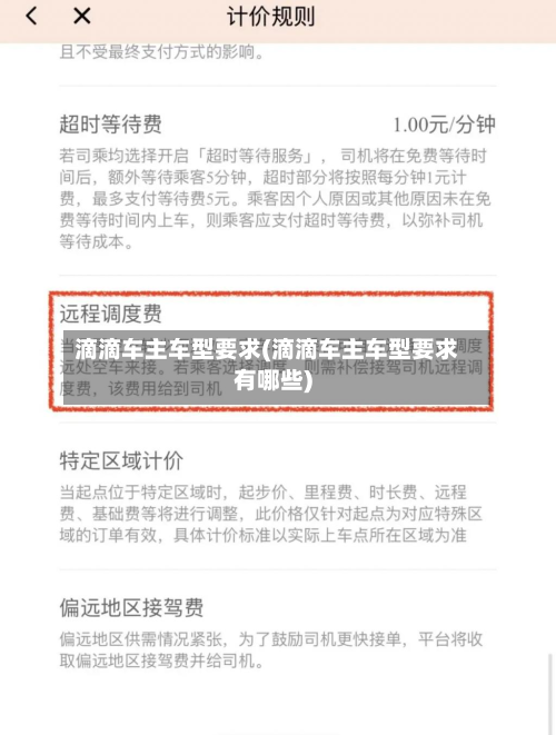 滴滴车主车型要求(滴滴车主车型要求有哪些)-第3张图片