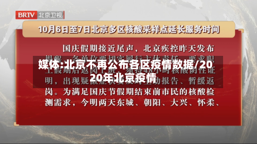 媒体:北京不再公布各区疫情数据/2020年北京疫情