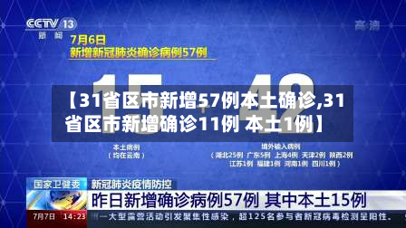 【31省区市新增57例本土确诊,31省区市新增确诊11例 本土1例】