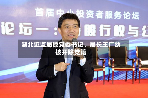 湖北证监局原党委书记	、局长王广幼被开除党籍-第2张图片