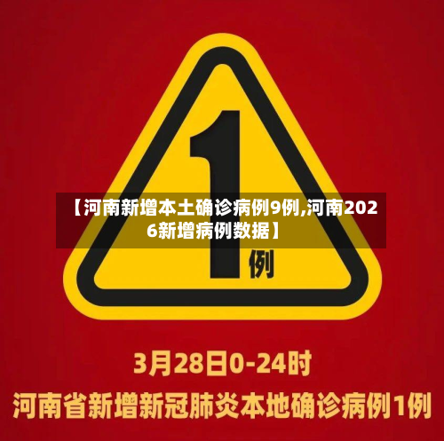 【河南新增本土确诊病例9例,河南2026新增病例数据】
