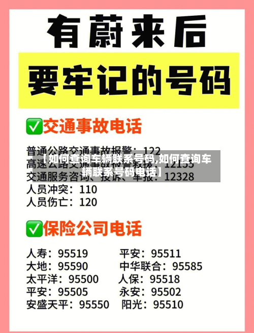 【如何查询车辆联系号码,如何查询车辆联系号码电话】