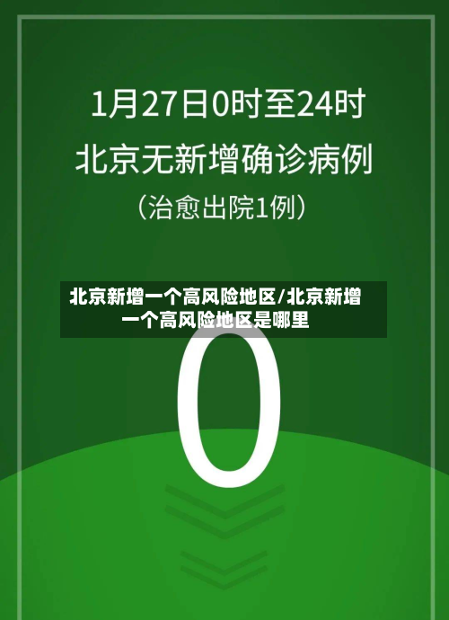北京新增一个高风险地区/北京新增一个高风险地区是哪里-第2张图片