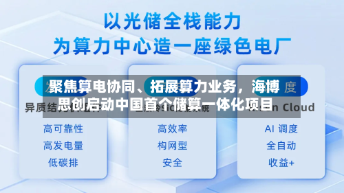 聚焦算电协同、拓展算力业务，海博思创启动中国首个储算一体化项目-第3张图片