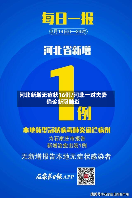 河北新增无症状16例/河北一对夫妻确诊新冠肺炎-第2张图片