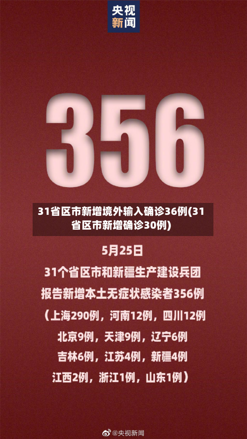 31省区市新增境外输入确诊36例(31省区市新增确诊30例)-第3张图片