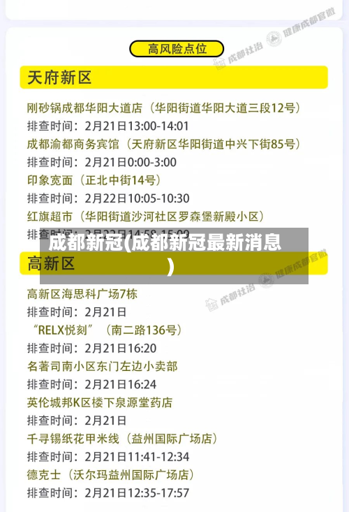 成都新冠(成都新冠最新消息)