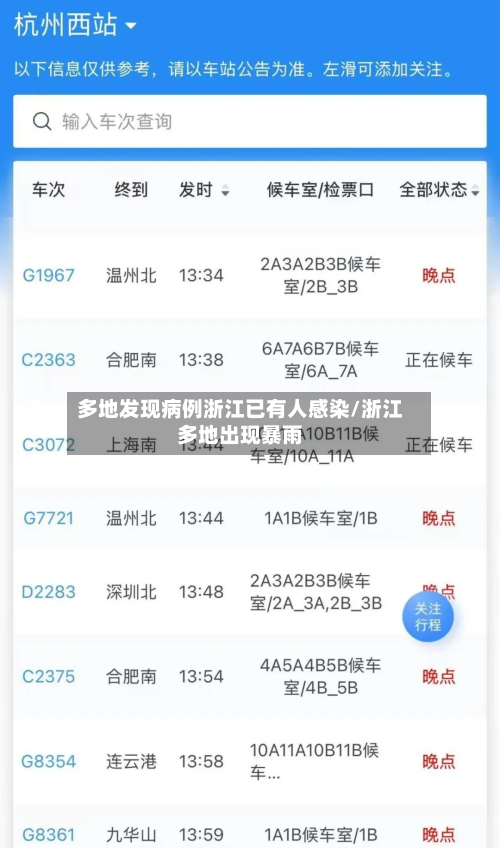多地发现病例浙江已有人感染/浙江多地出现暴雨