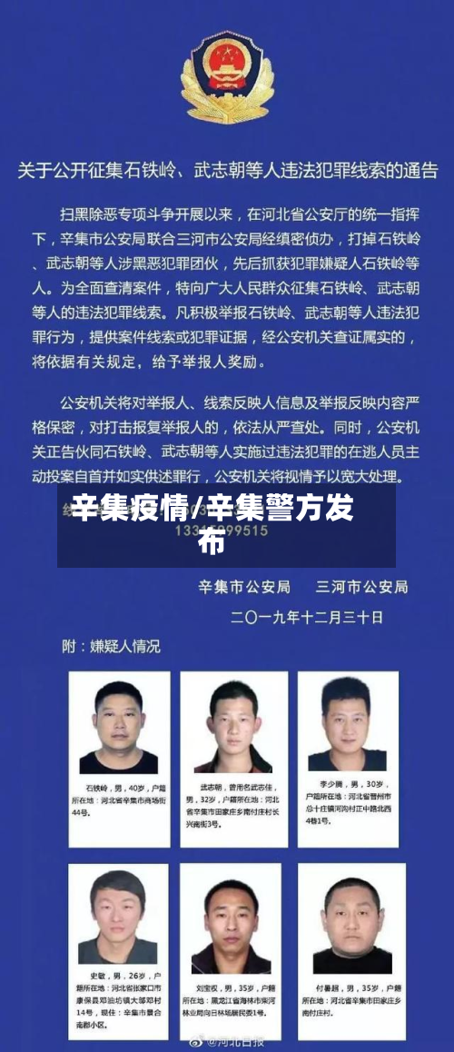 辛集疫情/辛集警方发布