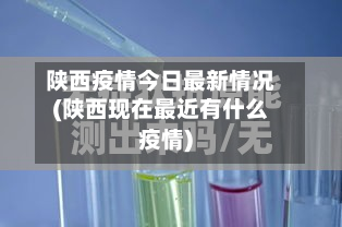 陕西疫情今日最新情况(陕西现在最近有什么疫情)-第3张图片