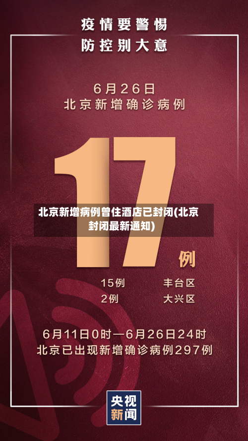 北京新增病例曾住酒店已封闭(北京封闭最新通知)-第2张图片