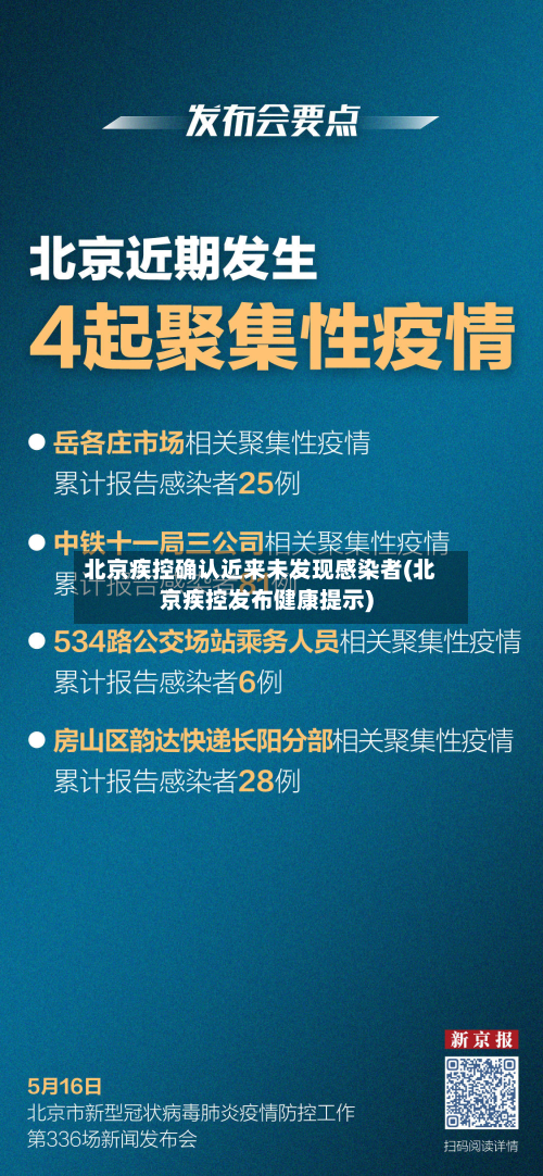 北京疾控确认近来未发现感染者(北京疾控发布健康提示)-第2张图片